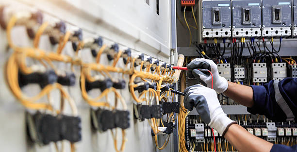 Professional Electrician technician working in Blue Mound, TX